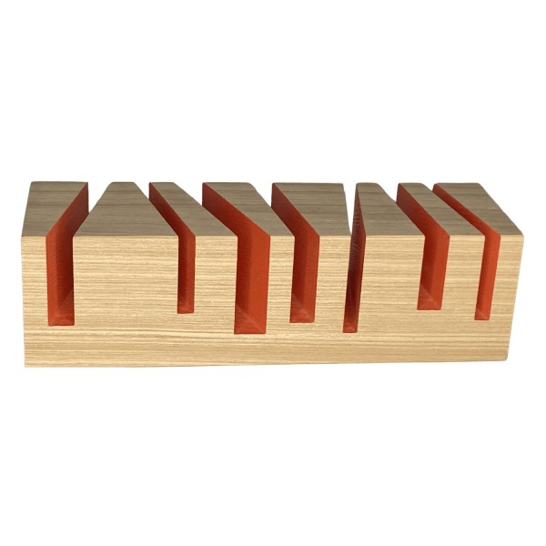 BRiXX Cuts in Esche mit orangenen Cuts von e+m Holzprodukte bei König Plus